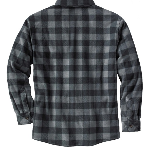 🎄🎁NWT Men’s Fleece Shacket Legendary Whitetails Plaid Casual Button Down Shirt - Picture 2 of 4